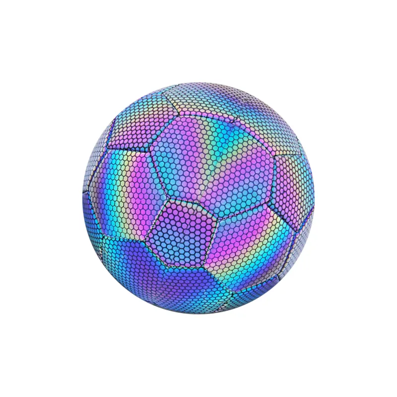 THREEHUAN Size 5 Soccer PU Machine Stitched Soccer Ball Unisex Dazzling Color-2