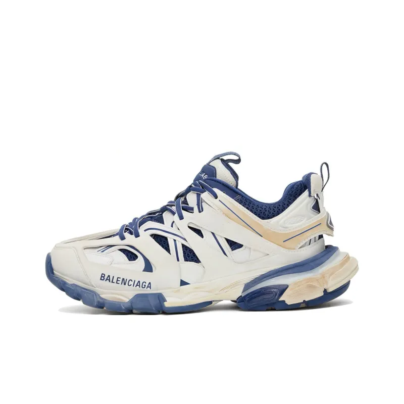 Balenciaga Track Worn Out White Blue Women's-0