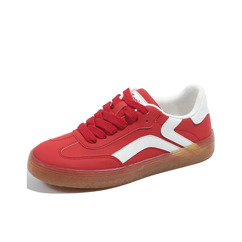 TUOPIN Pie Shoes Slip Resistant, Abrasion Resistant, Lightweight Low Top Skateboard Shoes Women's-7