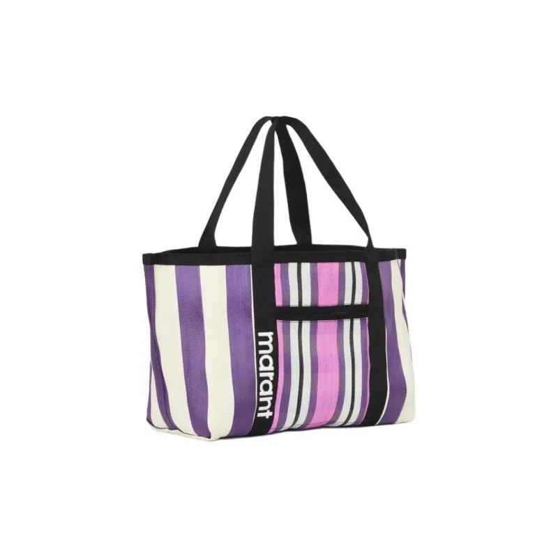ISABEL MARANT Darwen Nylon Tote Bag, Shopping Bag, Handbag, Shoulder Bag Women's Purple-1