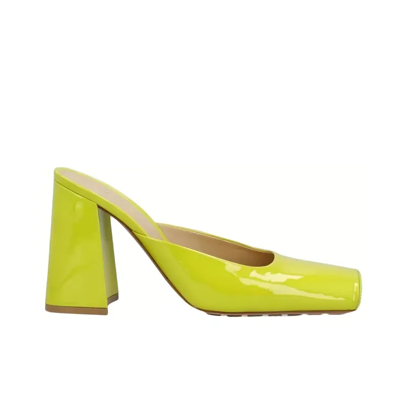Bottega Veneta Wrap-toe Slippers Women's Neon Yellow-1