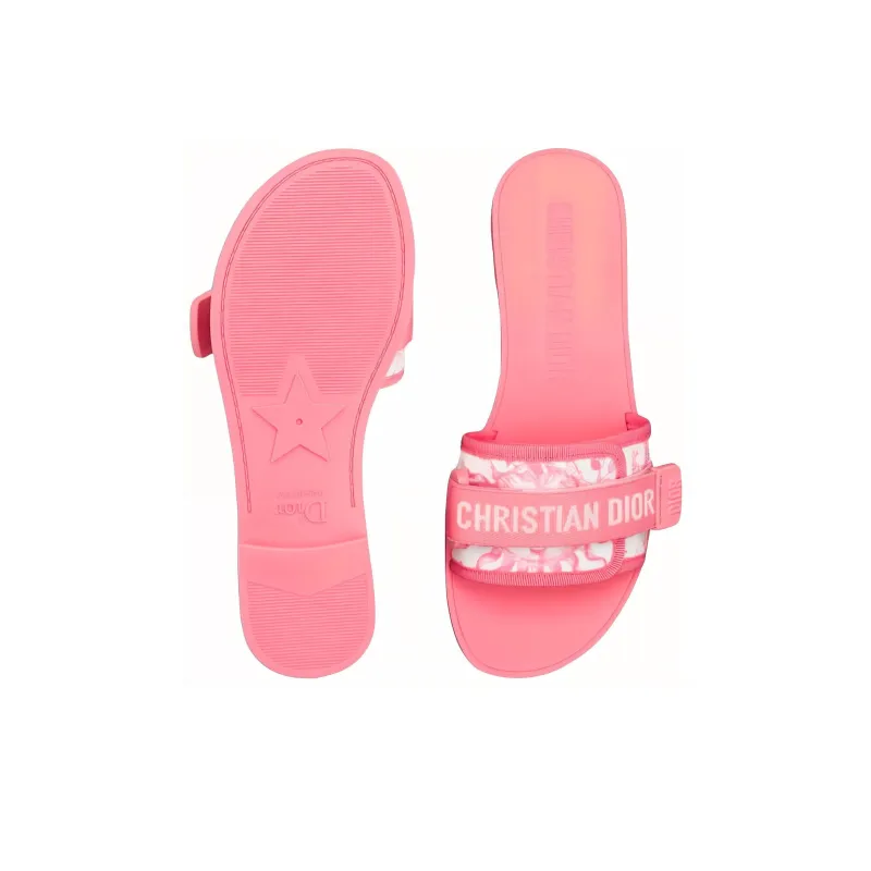 DIOR Diorevolution Slide Slippers Women's Pink-4