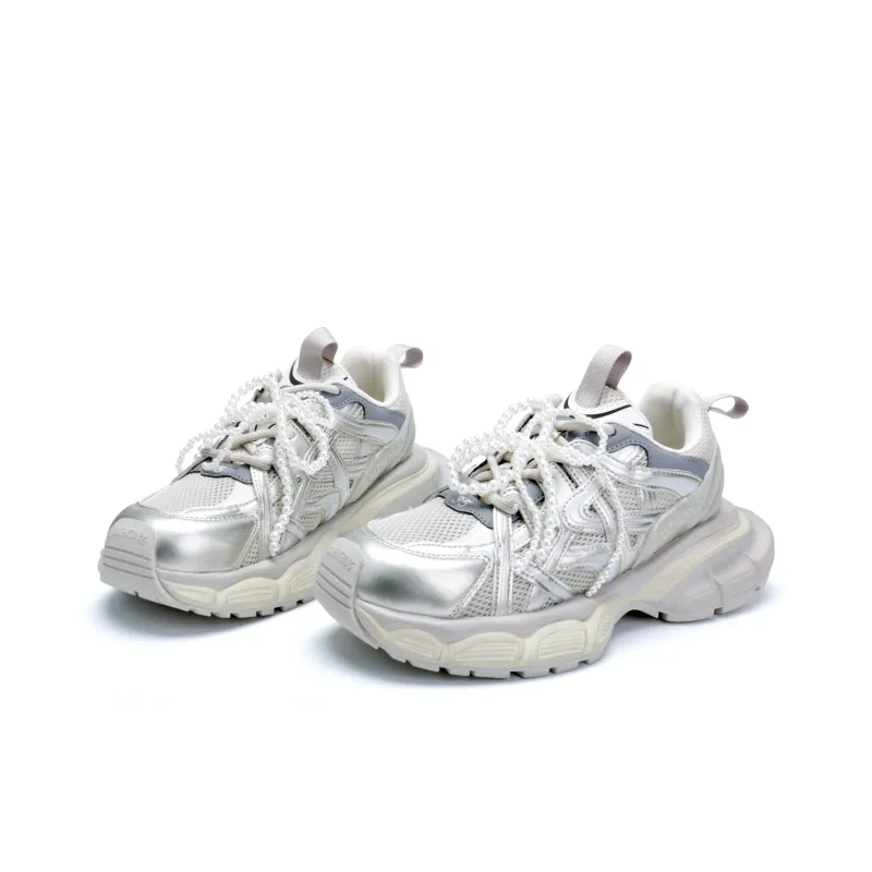 KUX Cushioned Slip-Resistant Breathable Low-Top Chunky Sneakers Women's-10