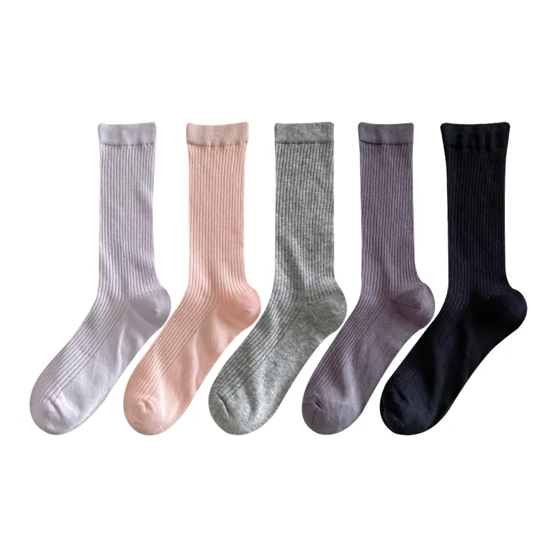 XXLLG Mid Calf Socks Women's 5 Pack-2
