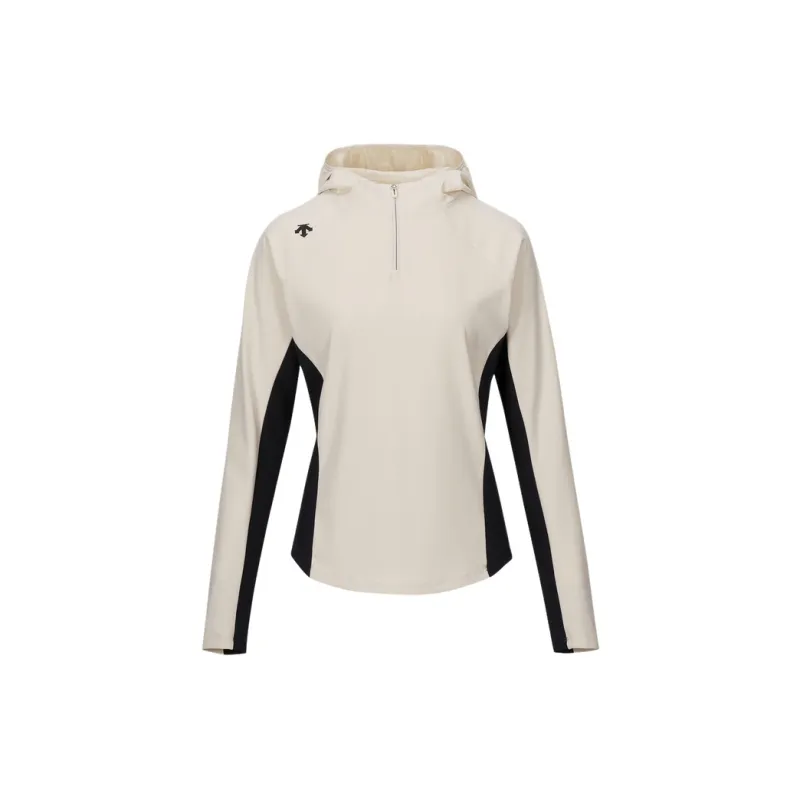 DESCENTE WOMENS TRAINING Collection Knitted Fabric Hoodie Women's-1
