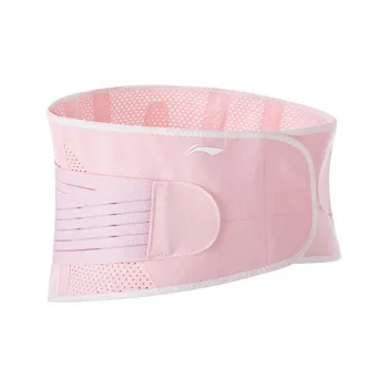LiNing Back Support Braces Breathable Protective Compression Slip-Resistant Pink Polyester Unisex