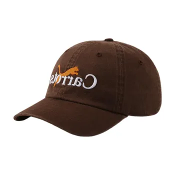 PUMA Cotton Baseball Caps Unisex Coffee