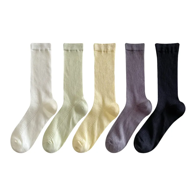 XXLLG Mid Calf Socks Women's 5 Pack-8