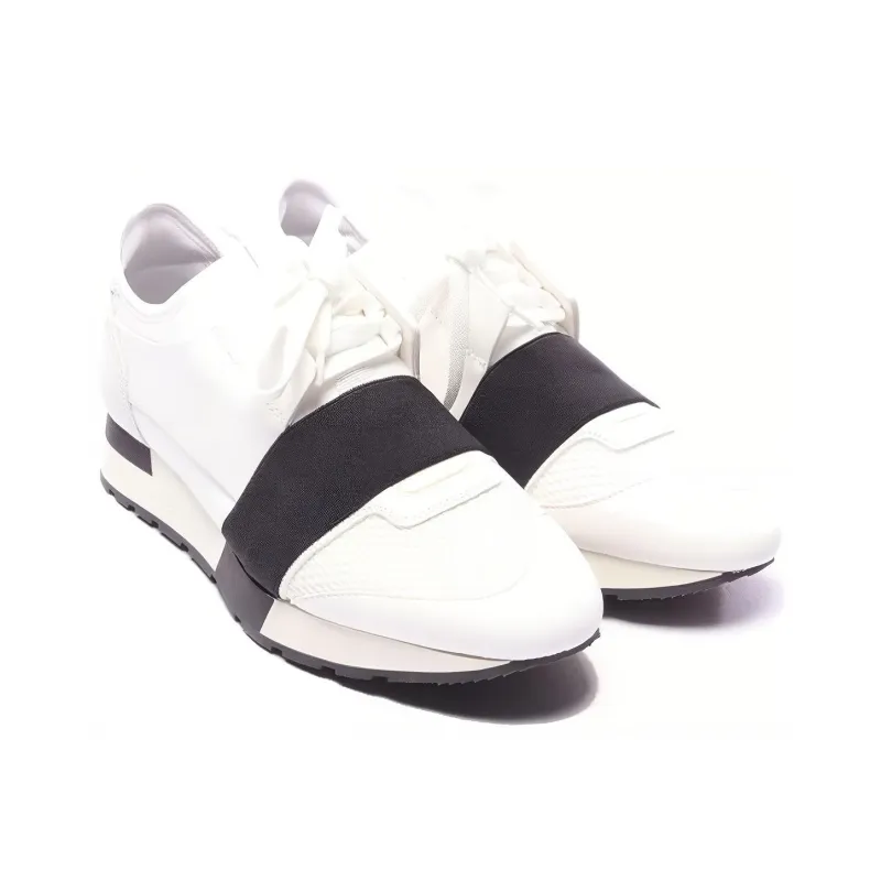 Balenciaga Women's Race Runner 'White Black'-1