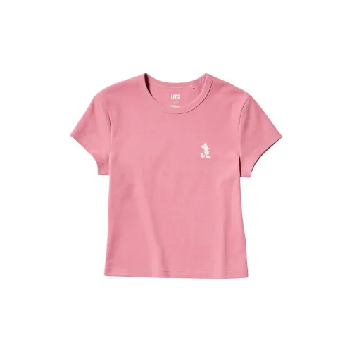 UNIQLO T-Shirts Women's Peach Pink