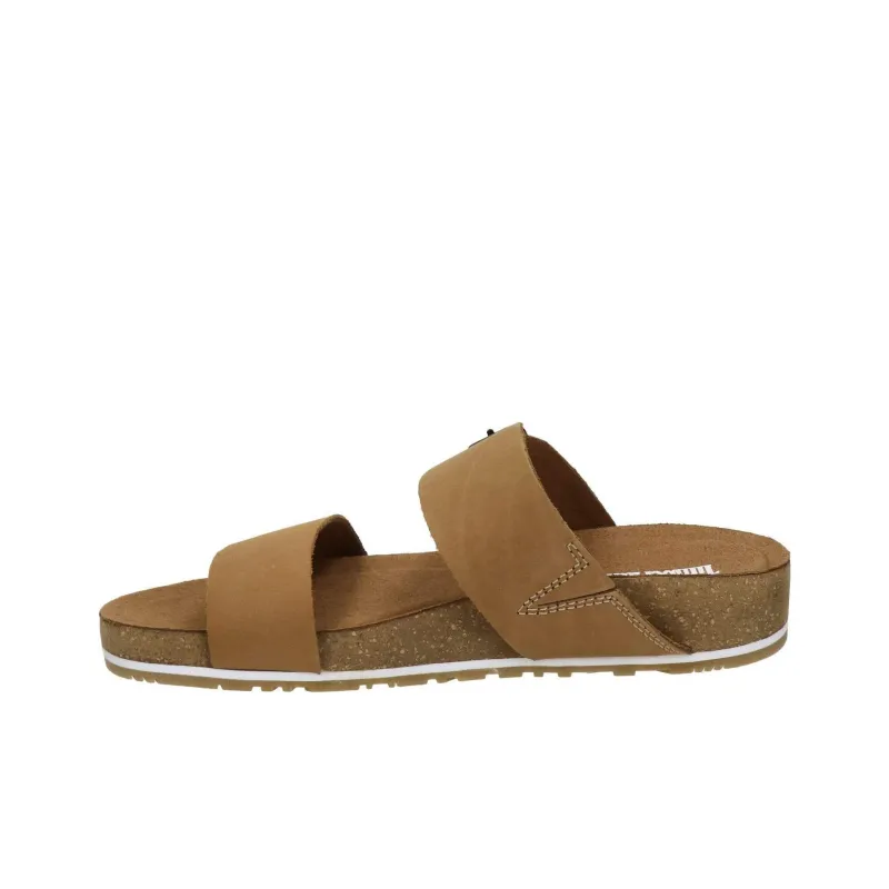 Timberland Malibu Waves Rubber Sole Slip-Resistant Slide Slippers Women's Brown-2