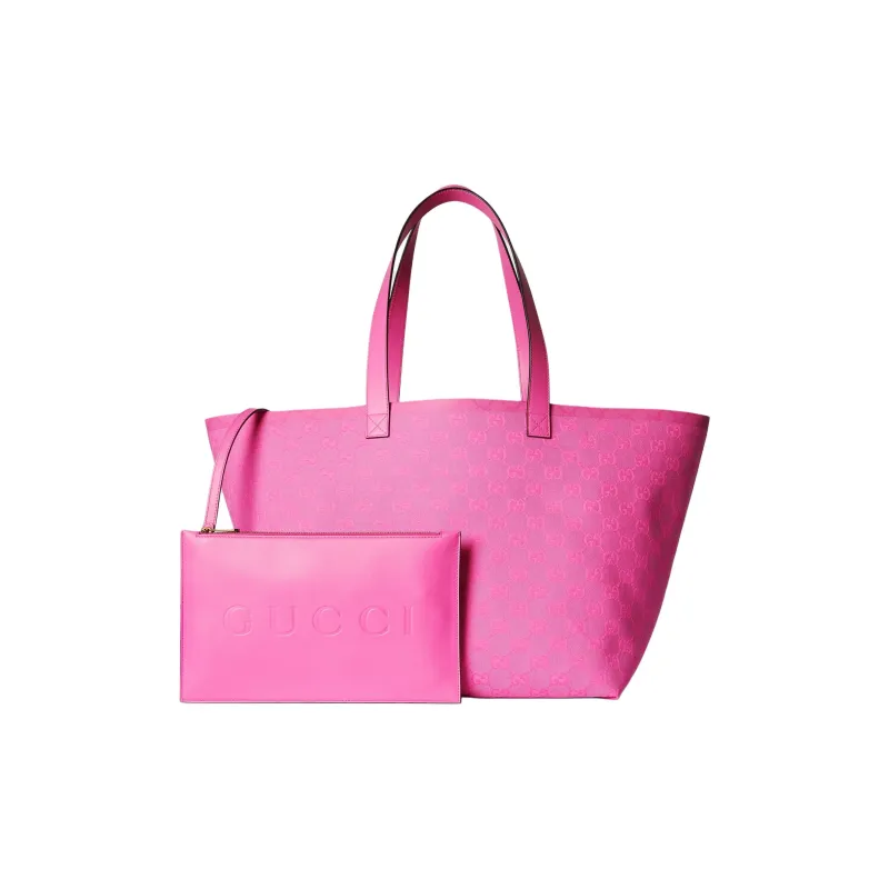 GUCCI Canvas Tote Bag Shopping Bag Handbag Medium Size Women's-1