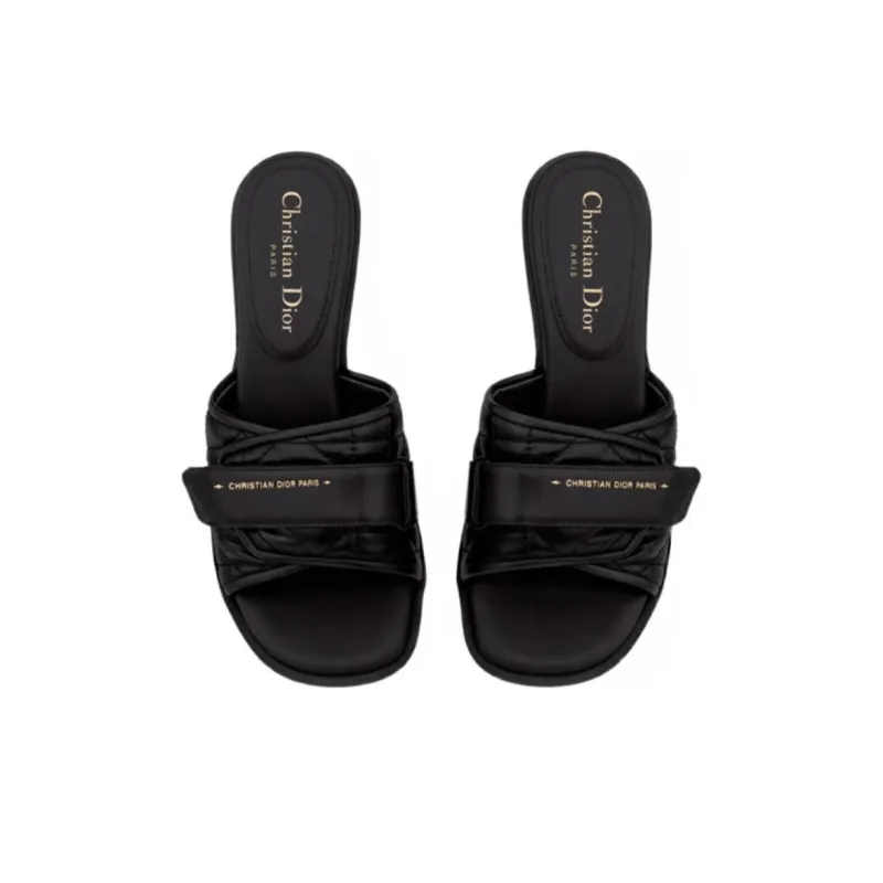 DIOR Diorevolution Slide Slippers Women's Black-4