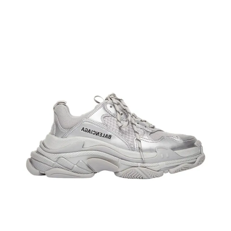 Balenciaga Triple S Silver Women's-1