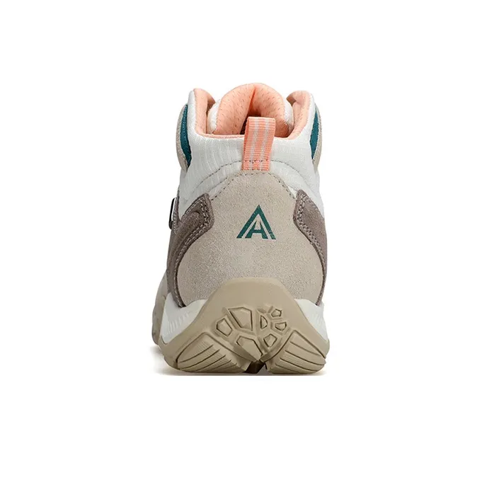 HUMTTO Cushioning, Slip Resistant, Supportive, And Resilient High Top Hiking Shoes Women's Beige-2