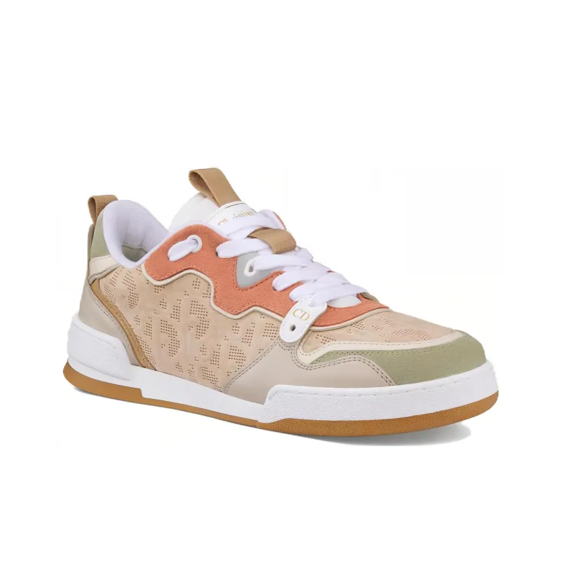 DIOR One Small White Shoes Low Top Skateboard Shoes Women's Beige-2