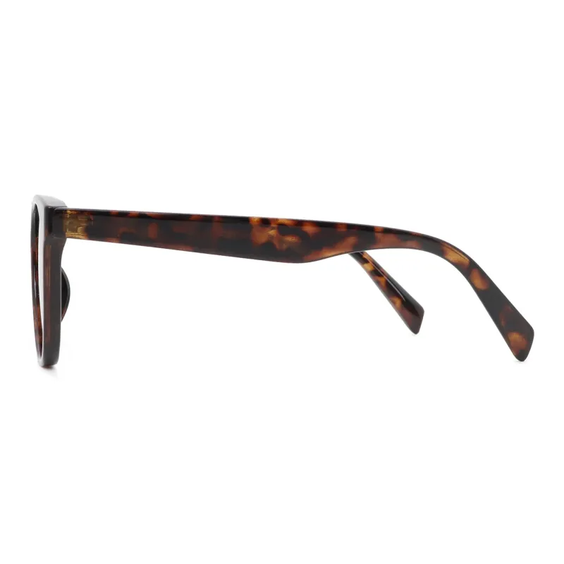 Pair Ponyo Oval Sunglasses Unisex Tortoiseshell-2