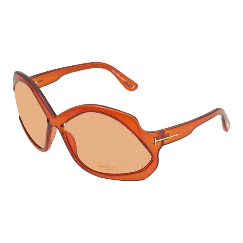 TOM FORD Acetate Irregular Shape Sunglasses Women's Orange-0