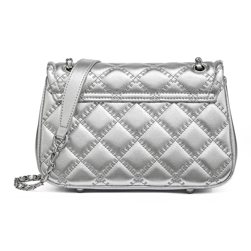 RED DRAGONFLY Cow Leather Crossbody Bags Shoulder Bags Regular Women's Silver/Ecru/Black-2