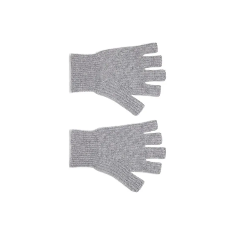 VINCE Cashmere Knit Gloves Women's Gray-1