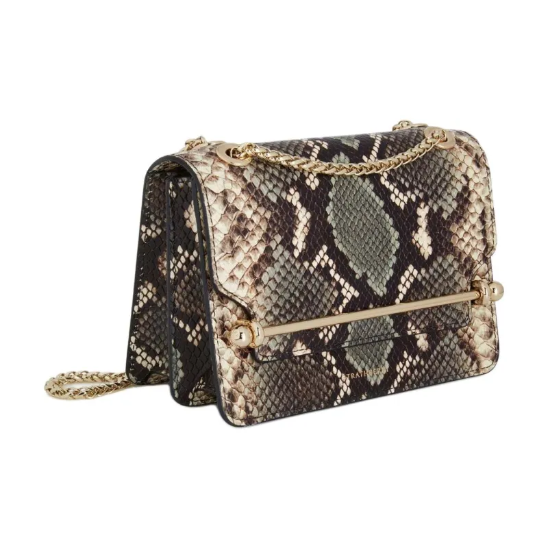 Strathberry Snakeskin Print Calfskin Crossbody Bag Shoulder Bag Mini Women's Multicolor-1
