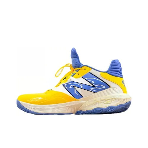 New Balance Two Wxy V4 Cushioning Anti-Slip And Wear-Resistant Low-Top Basketball Shoes Men's Yellow