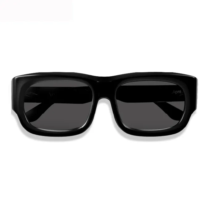 APRIL Plate Frame Square Sunglasses Unisex-2
