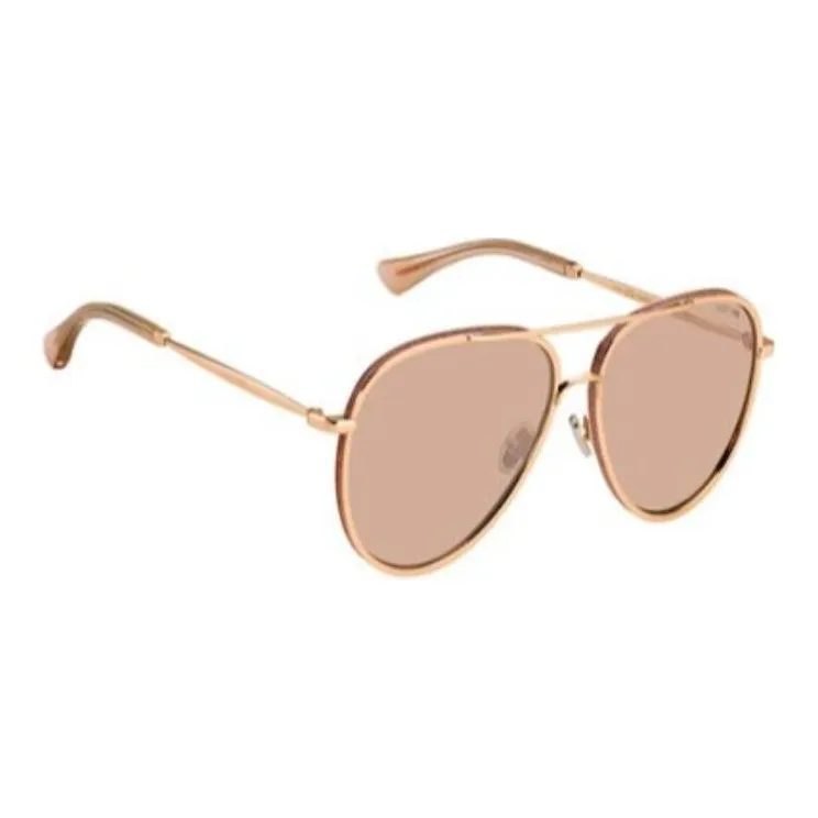 Jimmy Choo Aviator Sunglasses Women's Gold-1