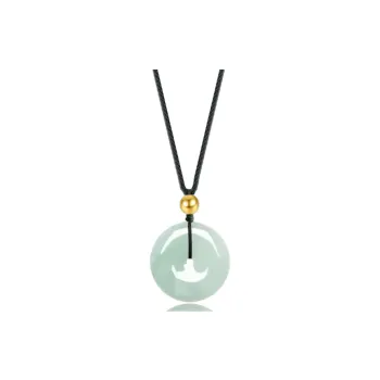 Chongqing Gold Store Chalcedony Jade Necklaces Unisex