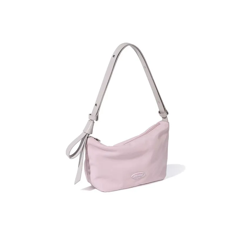 Carksky Nylon One Shoulder Crossbody Bag Regular Women's Pink/Gray-1