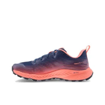 INOV-8 Cushioned Slip-Resistant Lightweight Low-Top Trail Running Running Shoes Women's Blue Orange