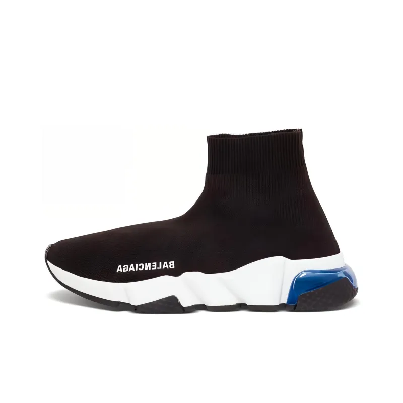 Balenciaga Speed Trainer Black Blue Clear Sole Women's-0