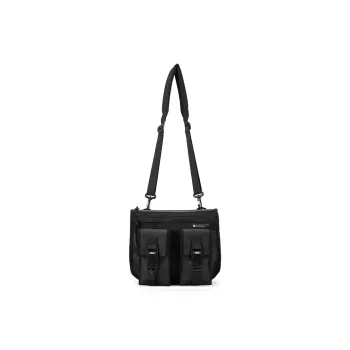 Subcrew Polyester Crossbody Bag, Shoulder Bag Regular Unisex Black