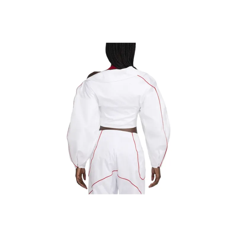 Jacquemus X Nike Short Asymmetrical Jacket Asia Sizing White-1