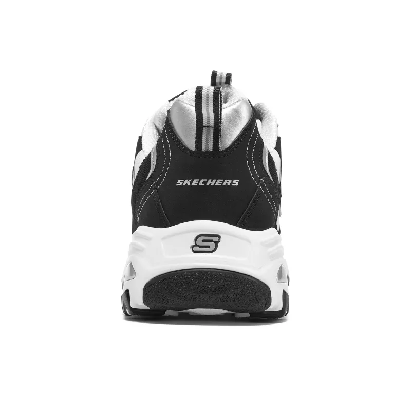 Skechers D'LITES 1.0 Cushioning, Wear Resistant Low Top Chunky Sneakers Men's Black-5