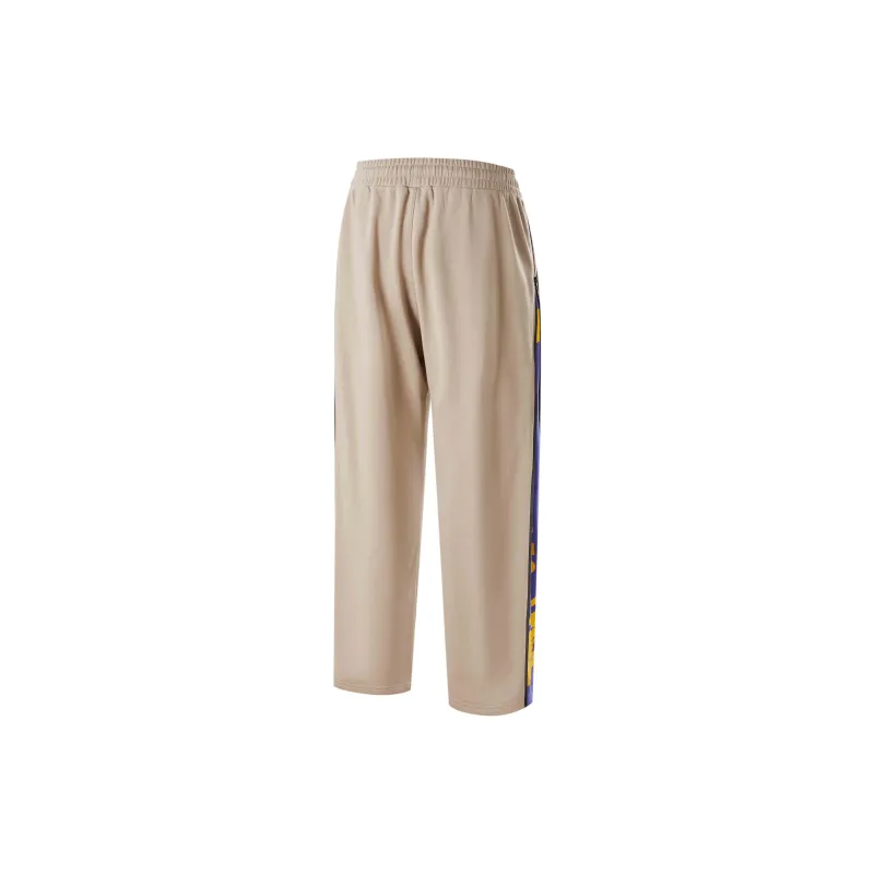 NBA Los Angeles Lakers Casual Pants Unisex Camel White-1