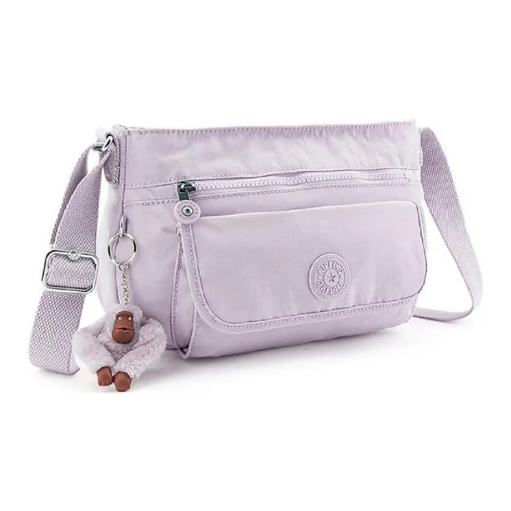Kipling Polyamide Shoulder Bag, Crossbody Bag Small Size Women's Joyful Pink Purple-1