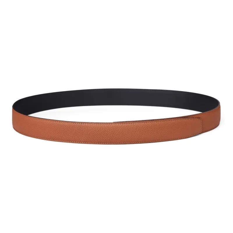 Jaylen Oos Compatible With Smooth Buckle/Pin Buckle/Automatic Buckle Cow Leather Leather Belts Men's Black 3.5cm/3.8cm-63