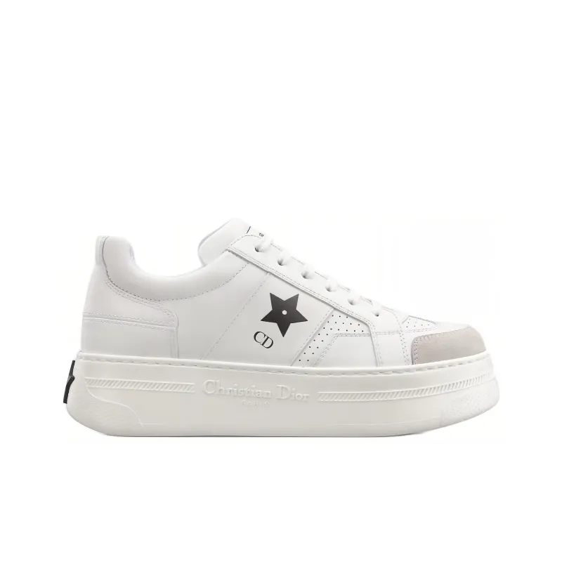DIOR Dior Star Low Top Skateboard Shoes Women's White-1