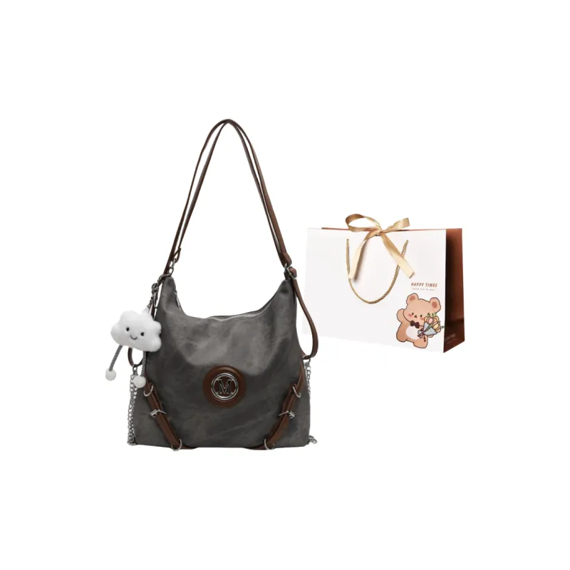 ERANGBEAR PU Shoulder Bag Regular Women's Multicolor-0
