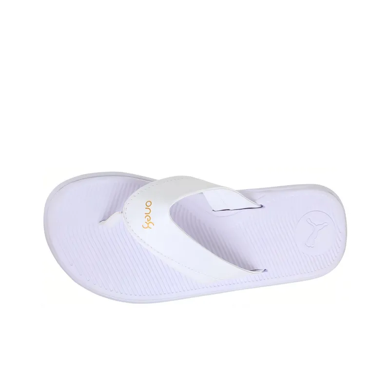 PUMA One8 Virat Kohli Rubber Sole Slide Slippers Men's White-3