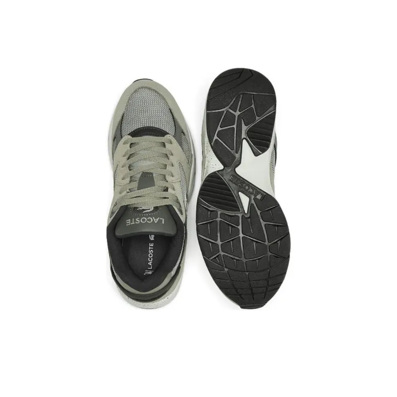 LACOSTE Slip Resistant Low Top Casual Shoes Men's Green-4