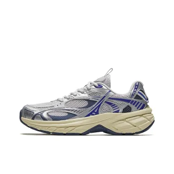 Anta Low Top Running Shoes Men's Silver Gray Blue