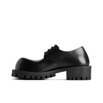 Balenciaga Hummer Derbie Round Toe Laced Up Shoes