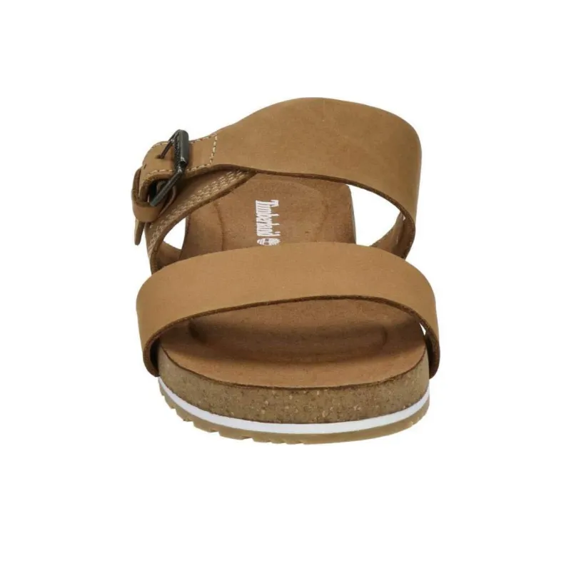 Timberland Malibu Waves Rubber Sole Slip-Resistant Slide Slippers Women's Brown-5