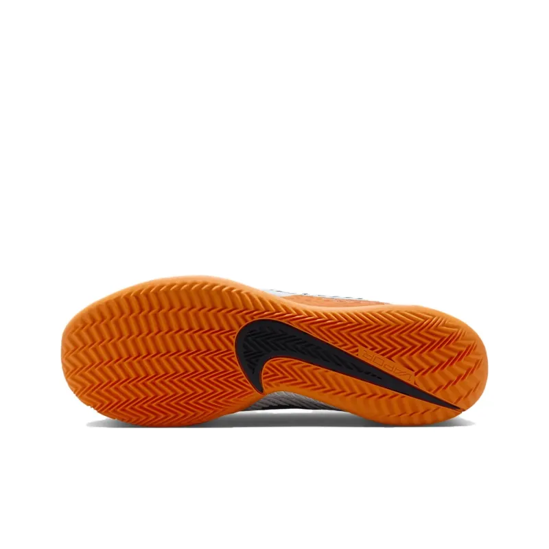 Nike Air Zoom Vapor 11 Anti Slip Wear Resistant Low Top Tennis Shoes Men's White Orange Black-4