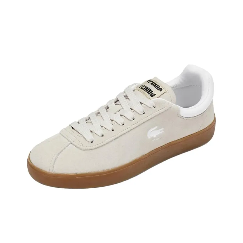 LACOSTE Low Top Skateboard Shoes Women's Beige-1