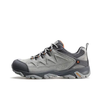 HUMTTO Anti Slip And Wear Resistant Coverage Support Rebound Grip Low Top Hiking Shoes Men's Gray Orange Yellow