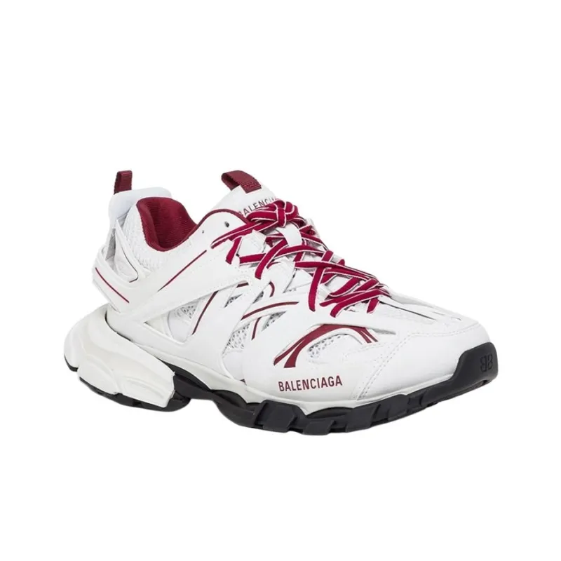 Balenciaga Track Sneaker 'White Burgundy'-2