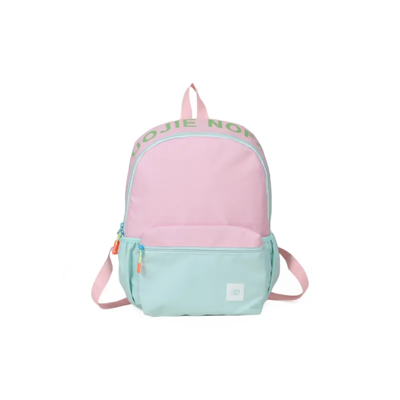 BAODIDAISHU Nylon Backpack Regular Unisex White/Pink/Yellow/Green/Blue-17